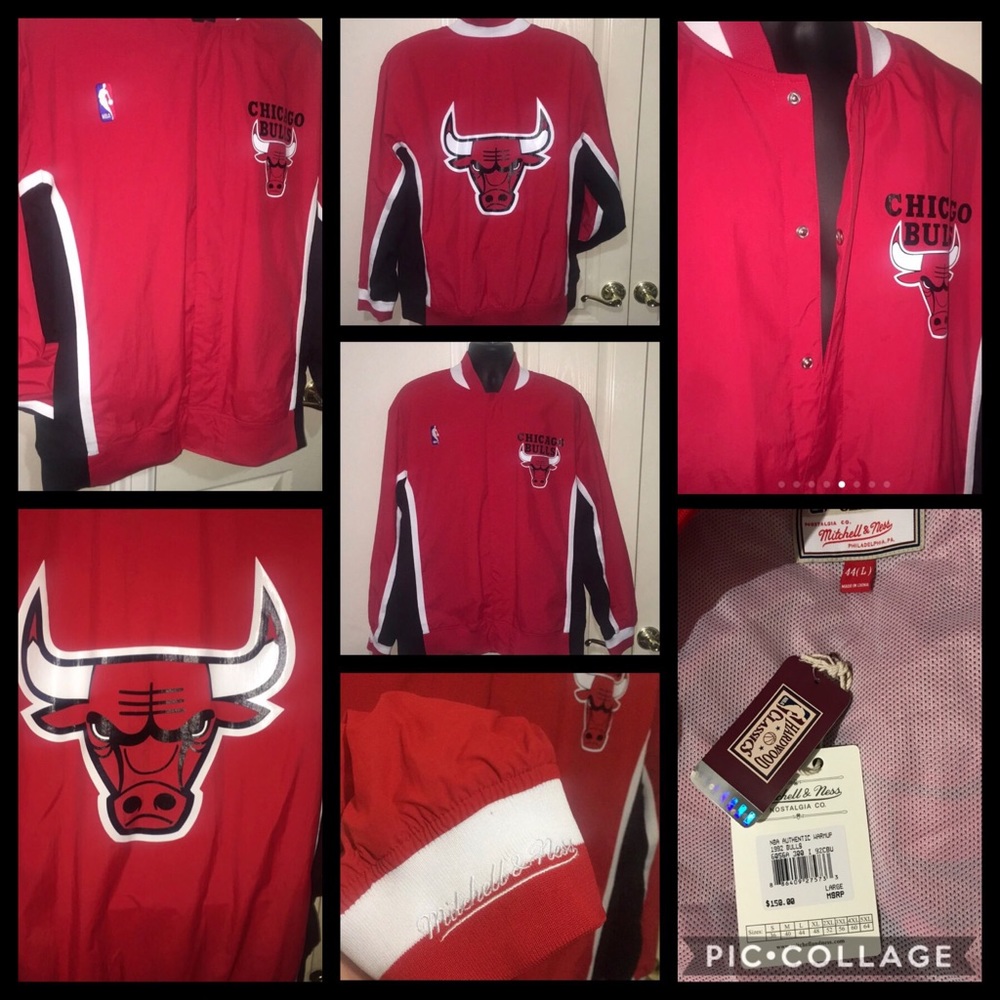 Chicago Bulls Mitchell and Ness Jacket - Picture 7 of 8
